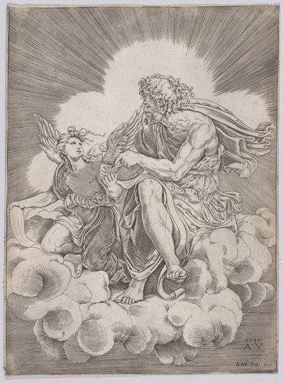 Sankt Matteus, daterad 1518. av Agostino Veneziano