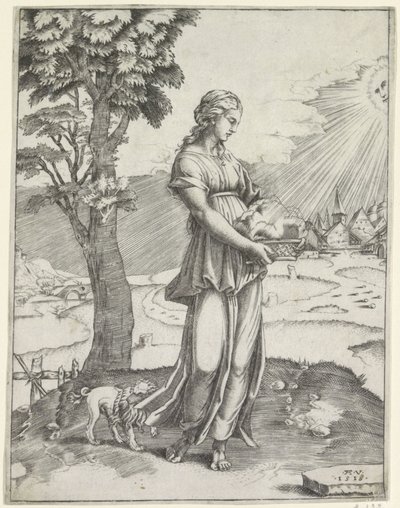 Sibille van Cumae av Agostino Veneziano
