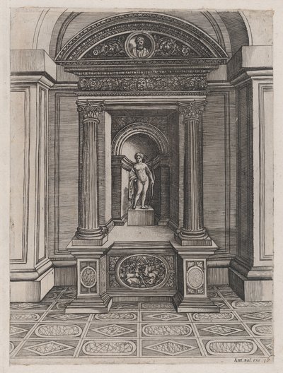Mirror of Roman Magnificence: The Altar of Eros, ca. 1514-36, ca. 1514-36. av Agostino Veneziano.