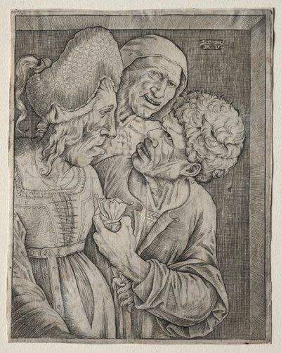Den rika gamla kvinnan av Agostino Veneziano