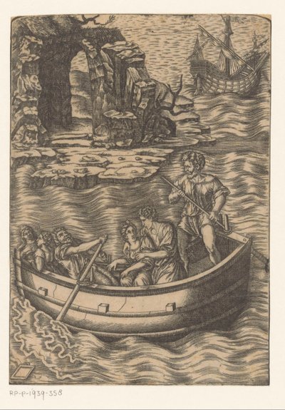 Färja av Agostino Veneziano