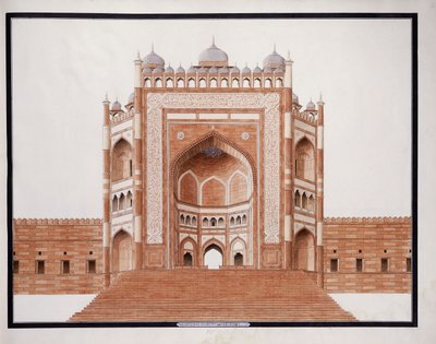 Porten vid Futtypore, Sicri, ca. 1815 av Agra School