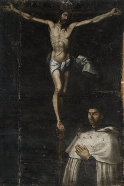 Korsfäst med Johannes av korset av Agustín del Castillo