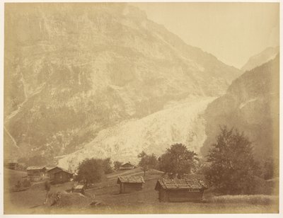 Grindelwald Nedre Glaciären och Boenisseg Route på Mettenberg av Aimé Civiale