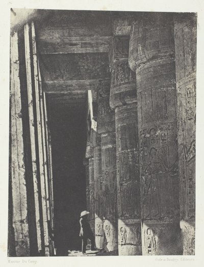 Medinet-Habou, Galleriet i Ramses-Méiamouns palats; Thebe av Aimé Rochas
