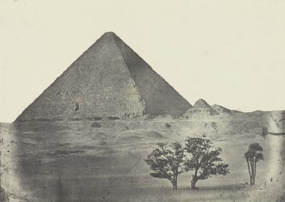 Pyramid of Cheops, Mellersta Egypten, 184951, tryckt 1852. av Aimé Rochas