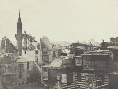 西からの一般的な眺め、カイロ、184951、1852 年に印刷。 av Aimé Rochas