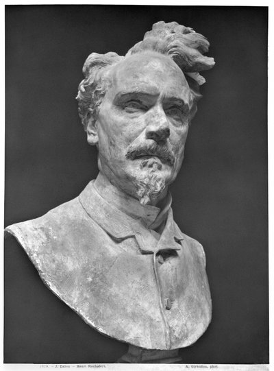 Bust of Henri Rochefort (1830-1913) (plaster) swed av Aime Jules Dalou