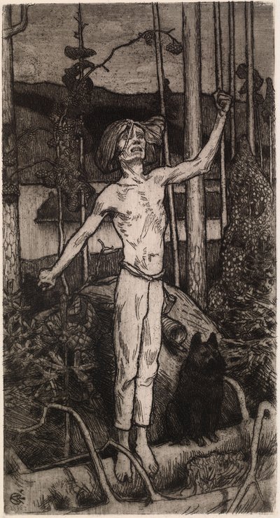 Kullervo svär av Akseli Gallen-Kallela