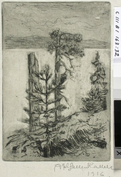 Landskap vid sjön av Akseli Gallen-Kallela