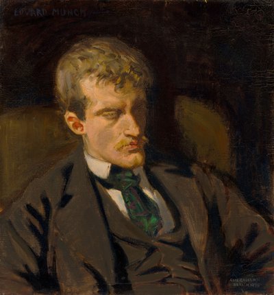 Porträtt av Edvard Munch av Akseli Gallen-Kallela