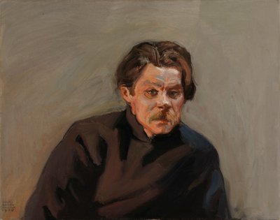 Porträtt av Maksim Gorkij av Akseli Gallen-Kallela