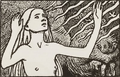 Bedjande flicka av Akseli Gallen-Kallela