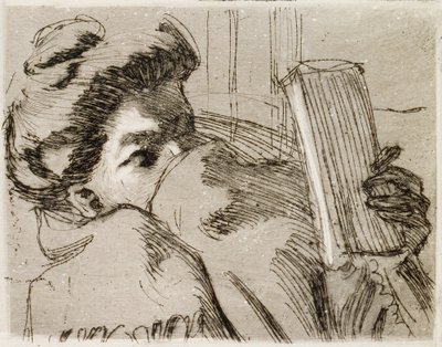 Kvinna som läser – La Lecture av Akseli Gallen-Kallela