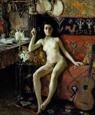 Avmaskerad, 1888 av Akseli Gallen Kallela