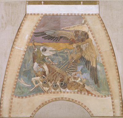 Försvaret av Sampo, ca. 1900 av Akseli Gallen Kallela
