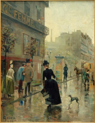 Boulevard i Paris av Akseli Valdemar Gallen-Kallela