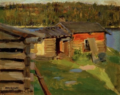 Ekola-Hof i kvällsljus av Akseli Valdemar Gallen-Kallela