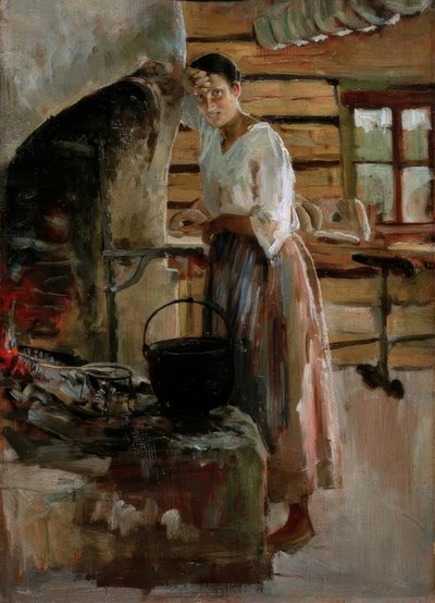 Frun lagar siklöja av Akseli Valdemar Gallen-Kallela
