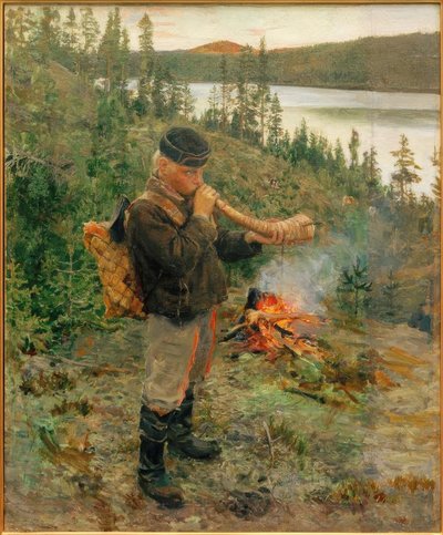 Herdepojke från Paanajärvi av Akseli Valdemar Gallen-Kallela
