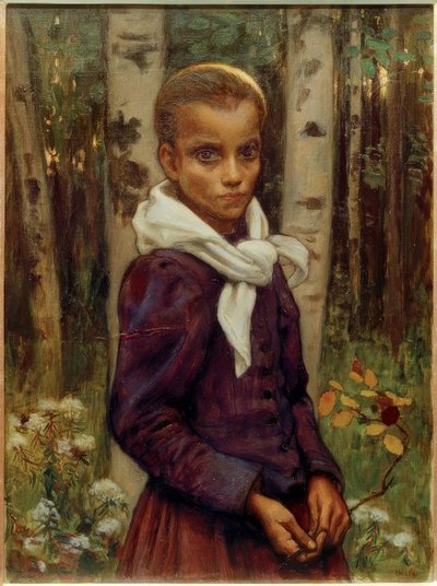 flicka av Akseli Valdemar Gallen-Kallela