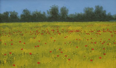 Yellow Field with Poppies, 2002 av Alan Byrne
