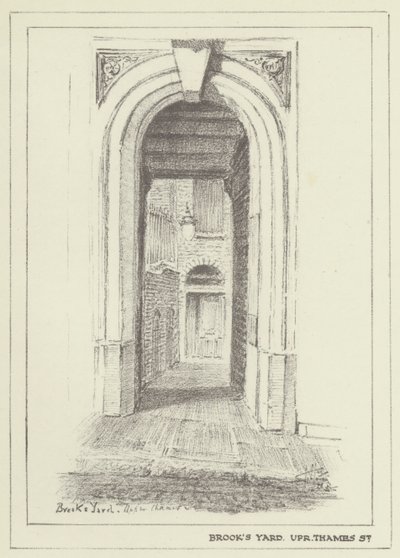 Brooks Yard, Upper Thames Street av Alan Stapleton