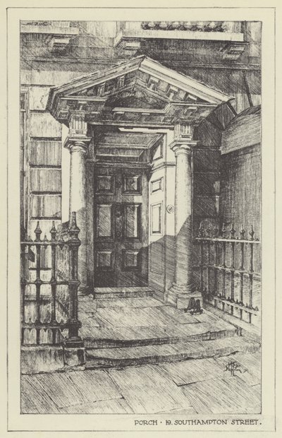 Porch, 19, Southampton Street av Alan Stapleton