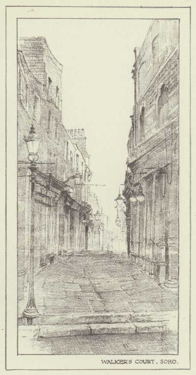 Walkers Court, Soho av Alan Stapleton