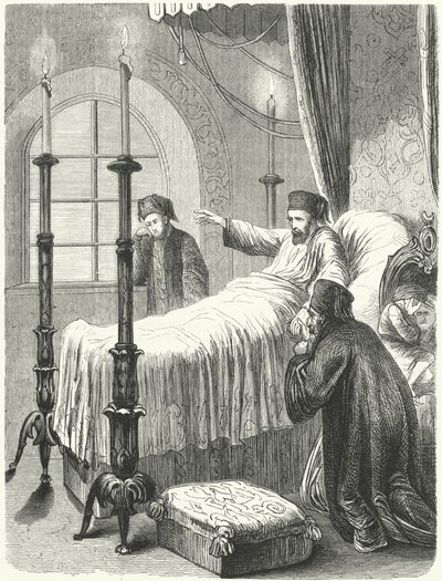 Den osmanske sultanen Mahmud II död av Albert (after) Kretschmer