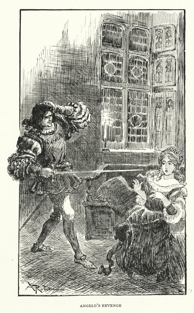 Illustration till Balzacs Contes Drolatiques (litografi) av Albert (after) Robida