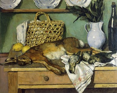 Stilleben med kanin; Nature Morte au Lapin av Albert Andre