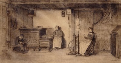 I Farmhouse Parlour, av Albert Anker