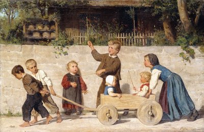 Barnlag, 1868 av Albert Anker