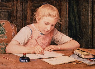 Skolflickan av Albert Anker