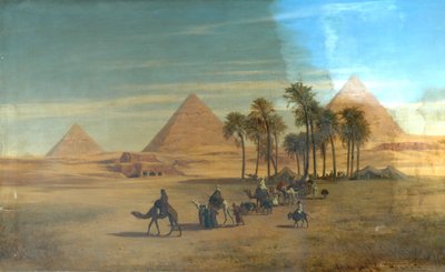 Pyramiderna i Giza, Egypten av Albert August Zimmermann