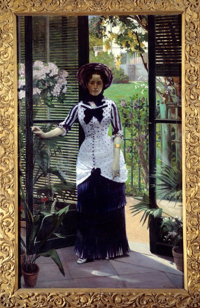 I växthuset Målning av Albert Bartholome (1848-1928) 1881 Sön. 1,42x2,33m Paris, Orsay museum av Albert Bartholomé