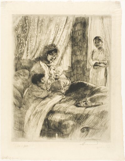Frukost, tallrik fyra från Woman av Albert Besnard