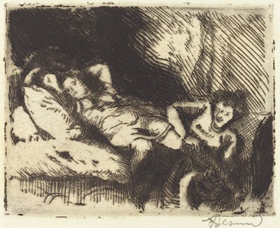 Gå till sängs (Le coucher) av Albert Besnard