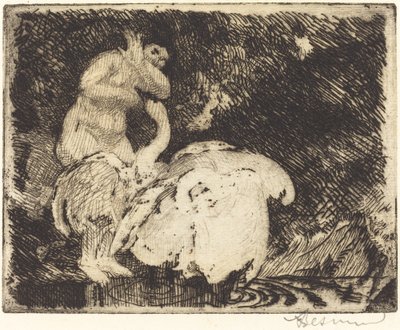 Leda Bad av Albert Besnard