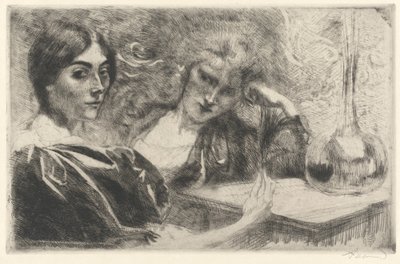 Morfinmissbrukare (Morphinomanes) av Albert Besnard