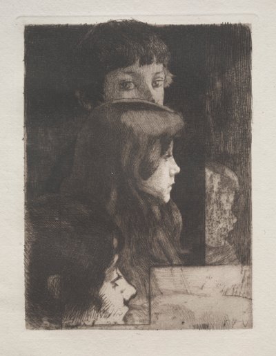 Studie av huvuden av Albert Besnard