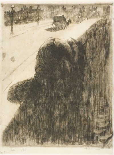 Självmord, platta elva från Woman av Albert Besnard