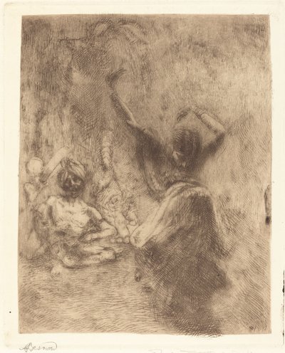 Dansaren av Tanjore (La bayadère de Tanjore) av Albert Besnard