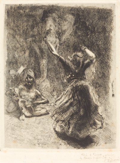 Dansaren av Tanjore (La bayadère de Tanjore) av Albert Besnard