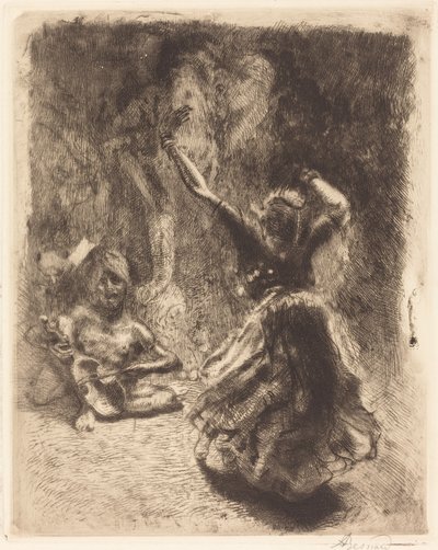 Dansaren av Tanjore (La bayadère of Tanjore) av Albert Besnard