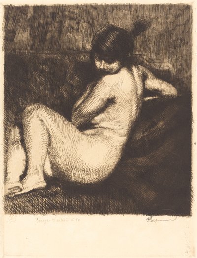 Den befjädrade turbanen av Albert Besnard