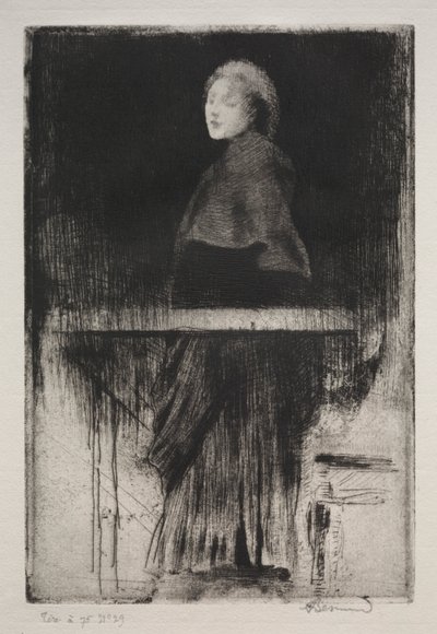 Kvinna med en udde av Albert Besnard