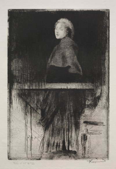 Kvinna med cape, 1889. av Paul Albert Besnard