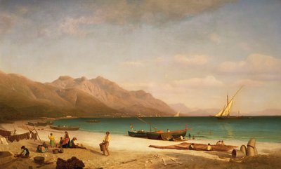 Salernobukten, 1858 av Albert Bierstadt